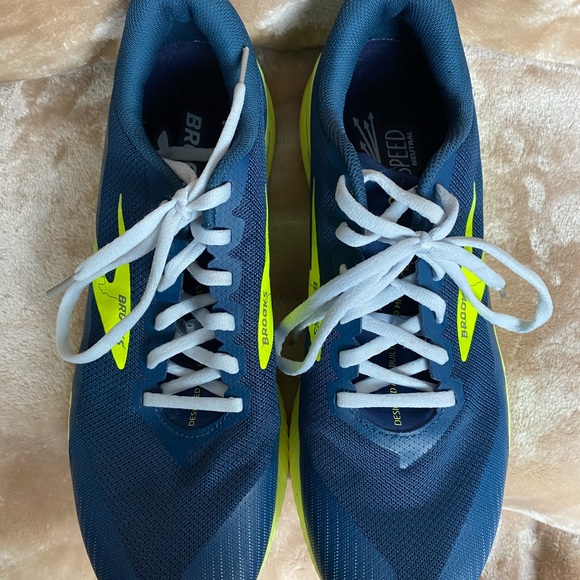 Brooks Catamount Navy Volt‎ Ultralight Trail Running Shoes Mens 10.5 - Picture 8 of 8